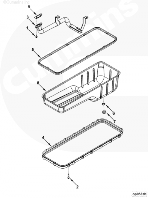 Поддон картера для двигателя Cummins QSB 6.7L