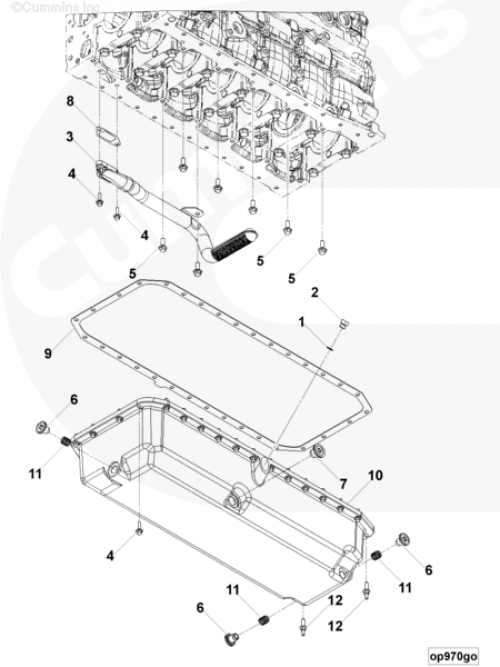 Поддон картера для двигателя Cummins QSB 6.7L
