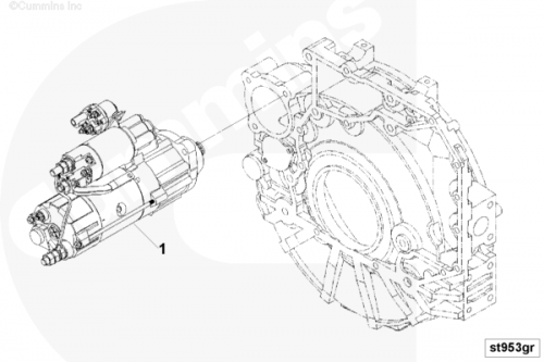 Стартер для двигателя Cummins QSB 6.7L