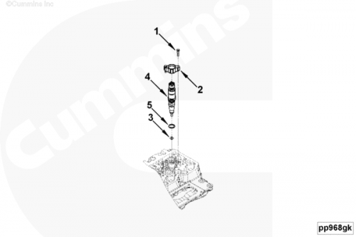 Держатель форсунки для двигателя Cummins QSB 6.7L