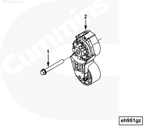 Натяжитель ремня для двигателя Cummins ISLe 8.3L