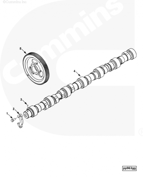 Шестерня распредвала для двигателя Cummins ISLe 8.3L