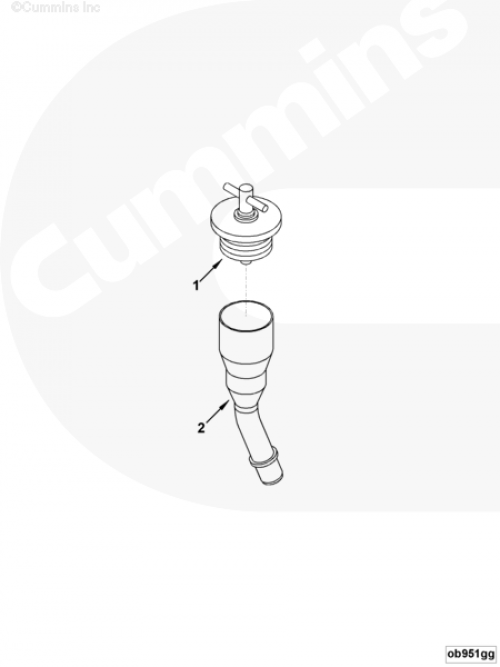 Горловина маслозаливная для двигателя Cummins 6CT