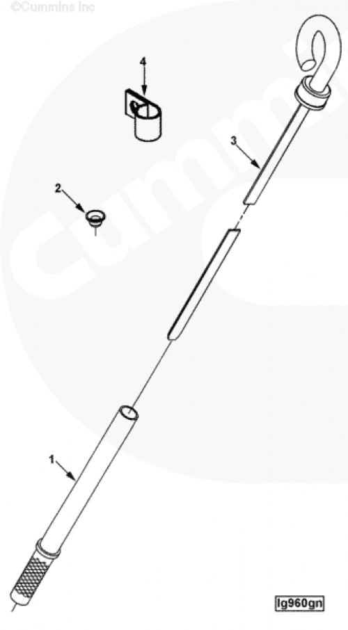 Зажим трубки уровня масла для двигателя Cummins 6CT