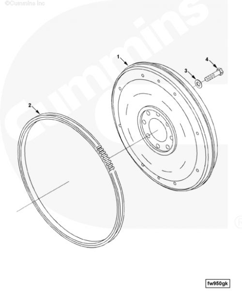 Маховик для двигателя Cummins 6CT