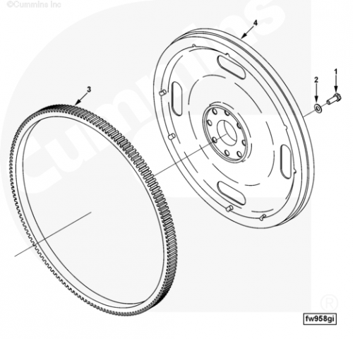 Маховик для двигателя Cummins 6CT