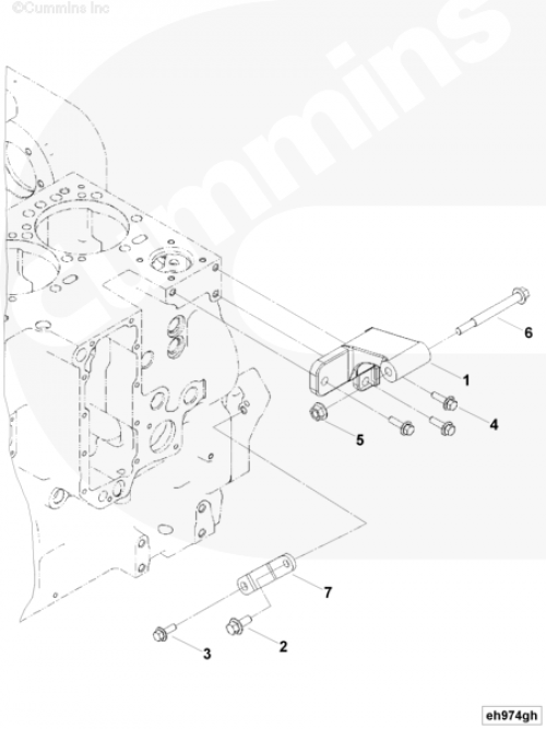 Опора генератора для двигателя Cummins 6CT