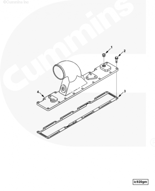 Впускной коллектор для двигателя Cummins 6CT