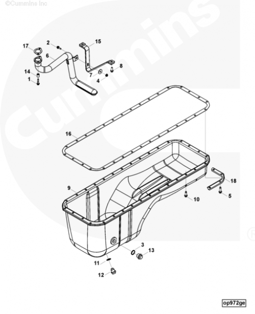 Поддон масляный для двигателя Cummins 6CT