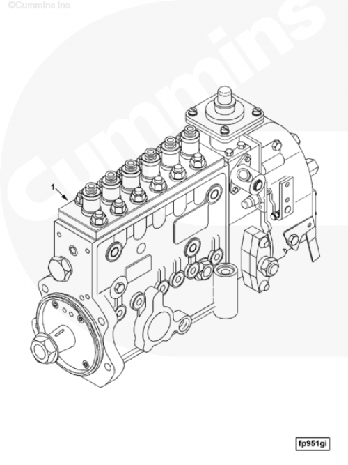 Топливный насос высокого давления (ТНВД) для двигателя Cummins 6CT