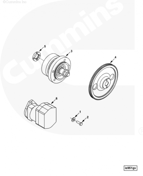 Шестерня ТНВД для двигателя Cummins 6CT