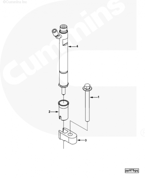 Болт крепления форсунки для двигателя Cummins 6CT