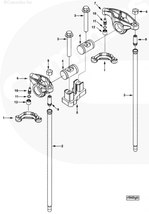 Гайка регулировочного болта коромысла для двигателя Cummins QSC 8.3L