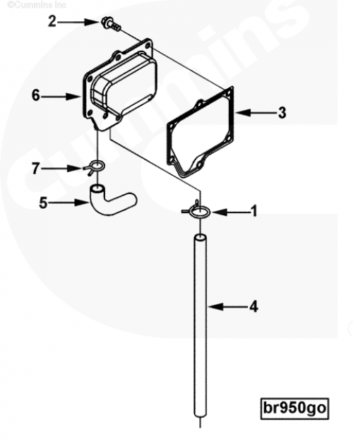 Прокладка сапуна для двигателя Cummins QSC 8.3L