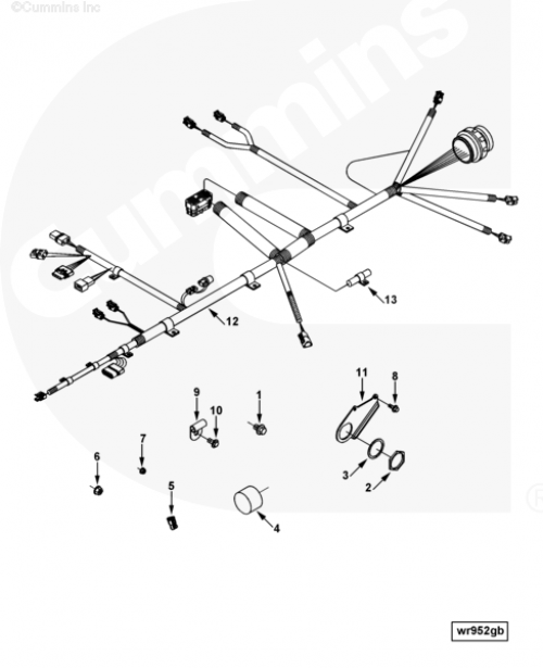 Жгут проводов для двигателя Cummins QSC 8.3L