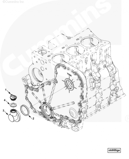 Крышка заливной горловины для двигателя Cummins ISLe 8.9L