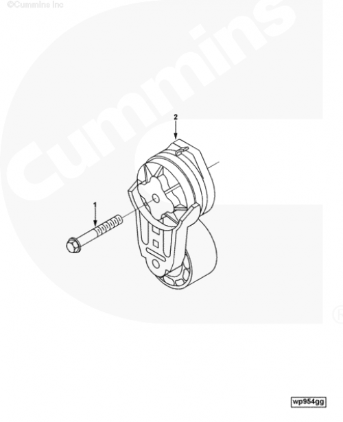 Натяжитель ремня для двигателя Cummins ISLe 8.9L