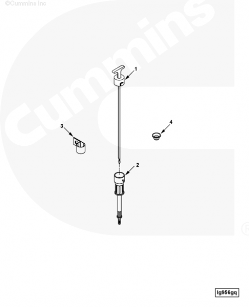 Трубка щупа уровня масла для двигателя Cummins ISLe 8.9L