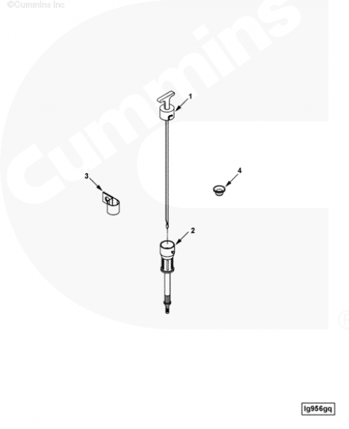 Трубка щупа уровня масла для двигателя Cummins ISLe 8.9L