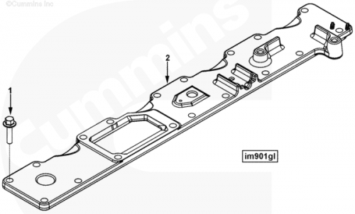 Болт крепления впускного коллектора для двигателя Cummins ISLe 8.9L