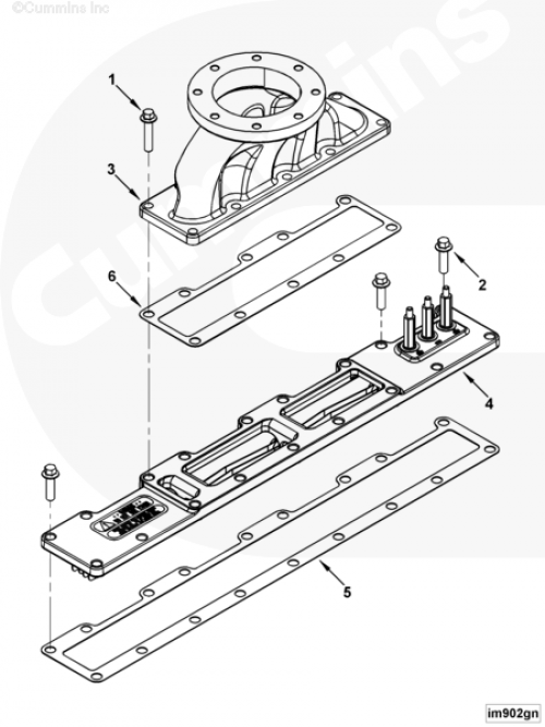 Впускной коллектор для двигателя Cummins ISLe 8.9L