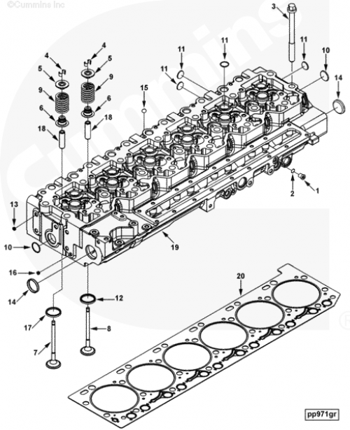 Сухарь клапана для двигателя Cummins ISLe 8.9L