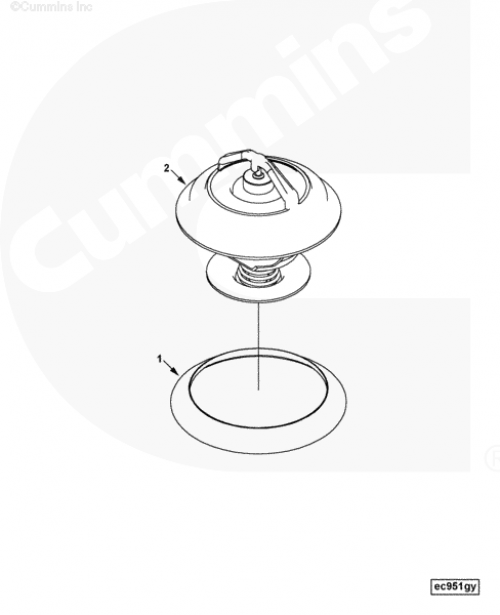 Термостат для двигателя Cummins ISLe 8.9L