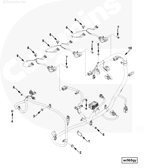 Жгут проводов для двигателя Cummins ISLe 8.9L
