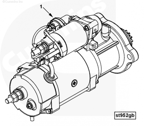 Стартер для двигателя Cummins ISLe 8.9L