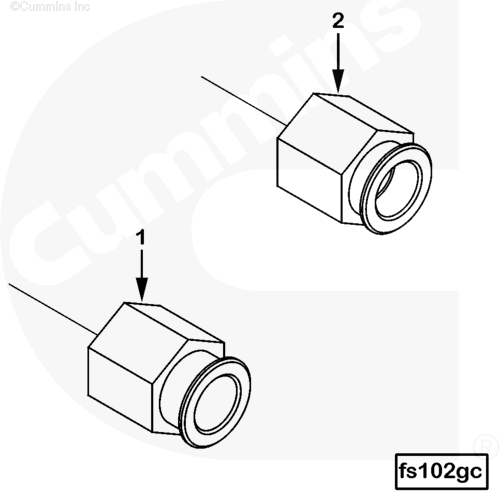 Адаптер топливной трубки для двигателя Cummins ISLe 8.9L
