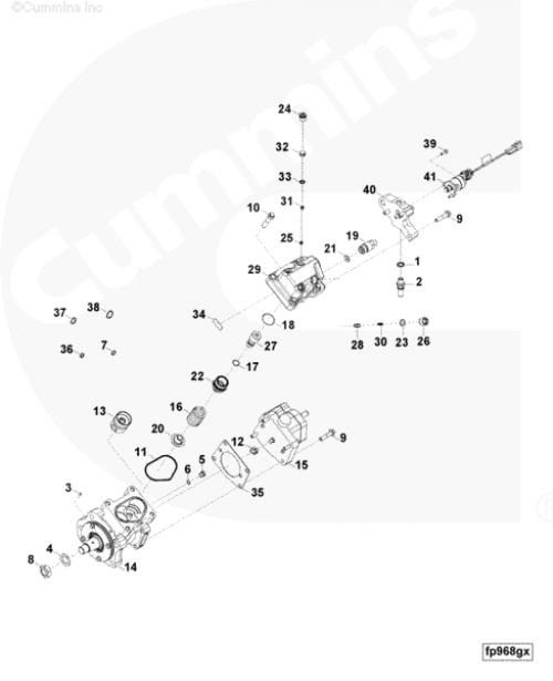 Топливный насос высокого давления ТНВД для двигателя Cummins ISLe 8.9L