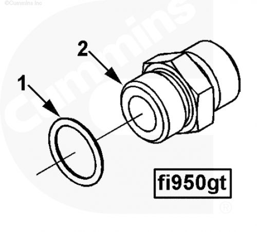 Фитинг топливный для двигателя Cummins ISLe 8.9L