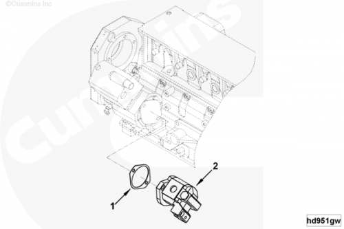 Насос ГУР для двигателя Cummins CGE280 GAS PLUS