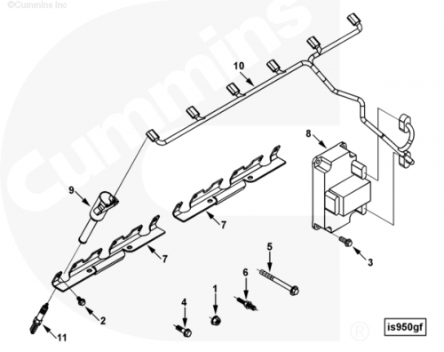 Болт крепления блока зажигания для двигателя Cummins CGE280 GAS PLUS