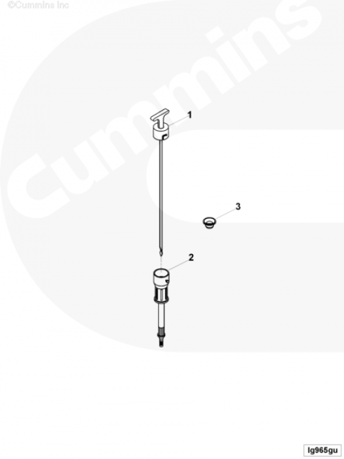 Заглушка щупа уровня масла для двигателя Cummins QSL 9L