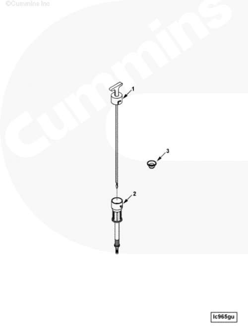 Щуп уровня масла для двигателя Cummins QSL 9L
