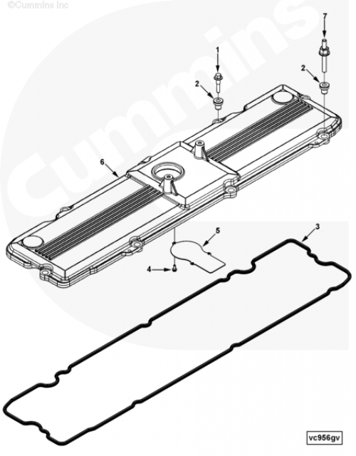 Крышка клапанная для двигателя Cummins QSL 9L