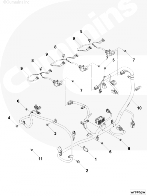 Жгут проводов для двигателя Cummins QSL 9L