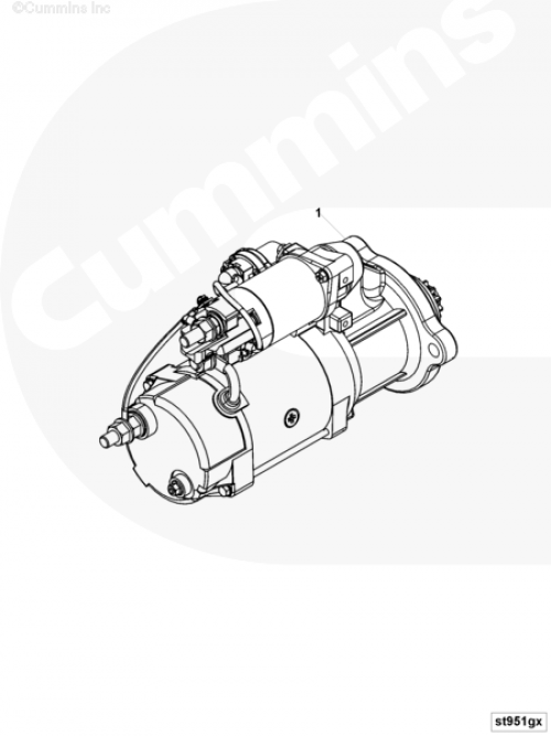 Стартер для двигателя Cummins QSL 9L
