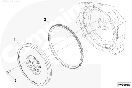 Маховик для двигателя Cummins L10
