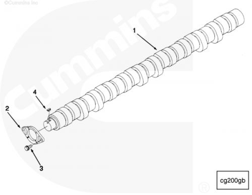Распределительный вал для двигателя Cummins L10