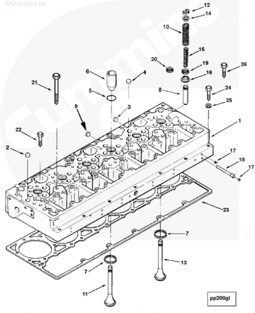 Седло клапана для двигателя Cummins L10