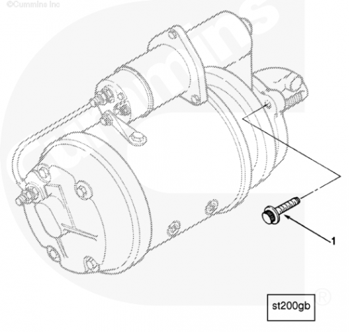 Болт стартера для двигателя Cummins L10