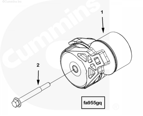 Болт крепления натяжителя ремня для двигателя Cummins ISM 11L