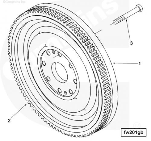 Маховик для двигателя Cummins ISM 11L