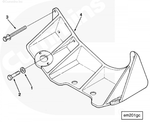 Шайба болта крепления опоры двигателя передней для двигателя Cummins ISM 11L