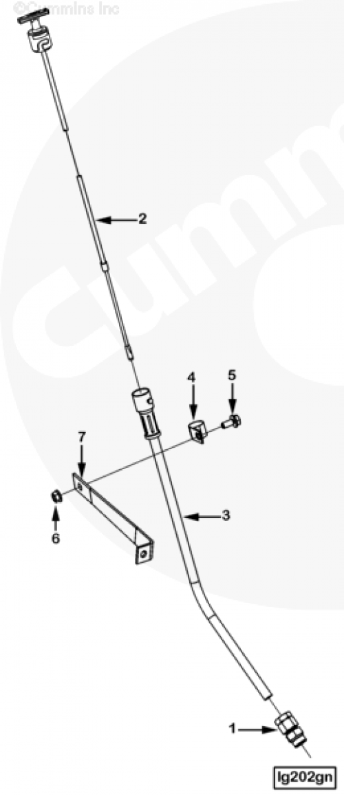 Щуп уровня масла для двигателя Cummins ISM 11L