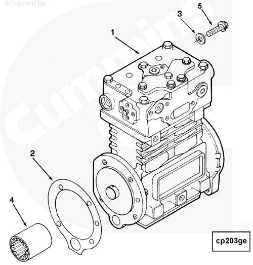 Воздушный компрессор для двигателя Cummins ISM 11L