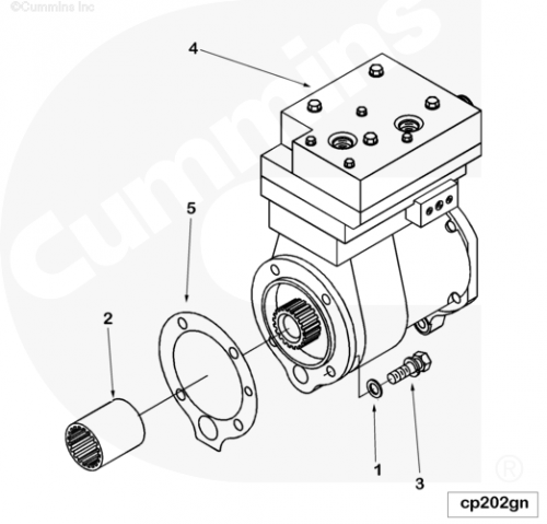 Воздушный компрессор для двигателя Cummins ISM 11L