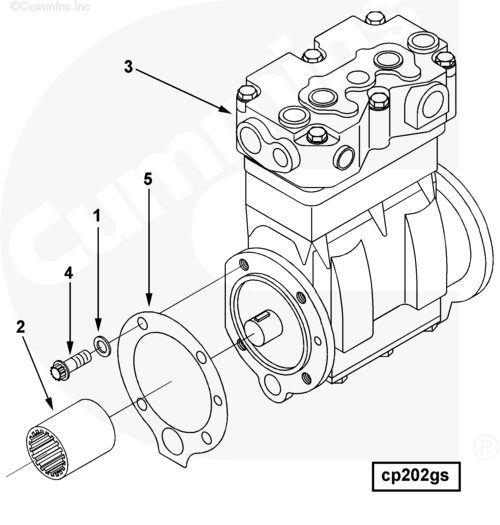 Воздушный компрессор для двигателя Cummins ISM 11L